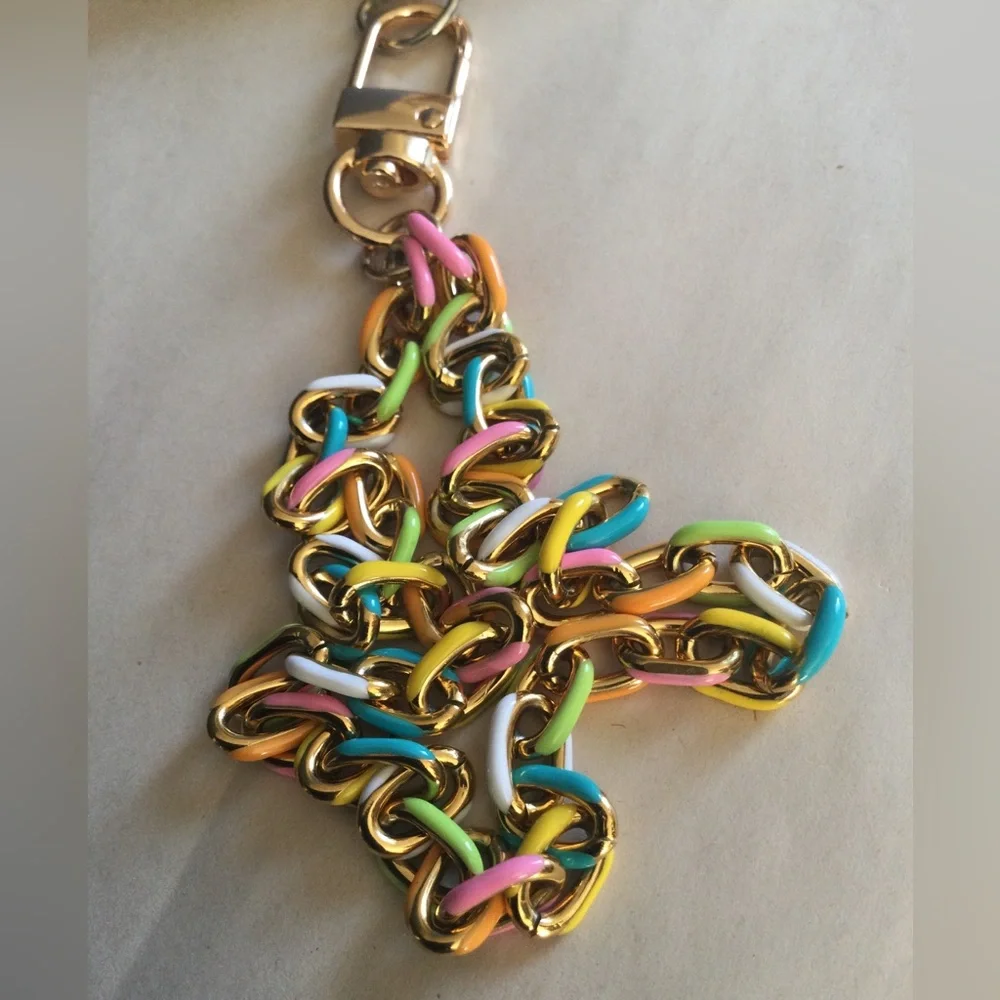 Pastel Multi-Color Chain Phone Wrist Strap